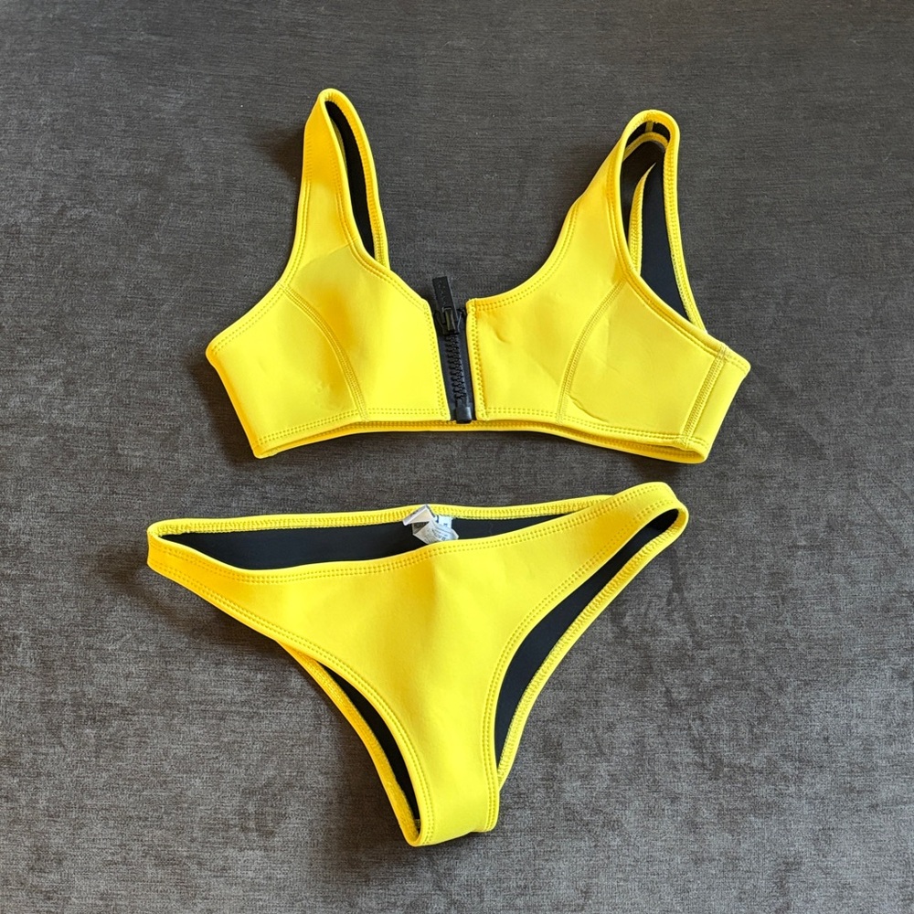 Hoaka Sunny Yellow Women's XS Bikini Set